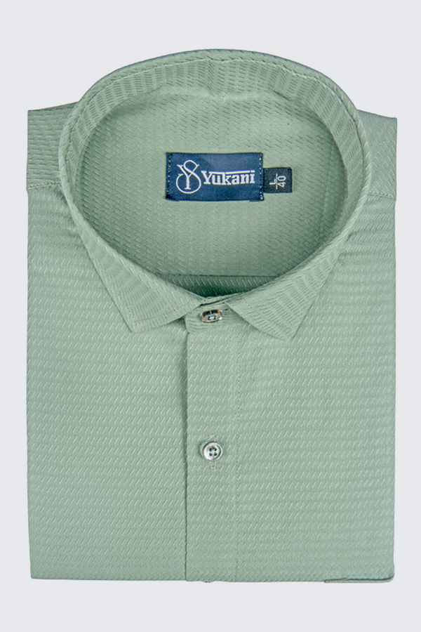 Cluster Pista Colour Cotton Shirts For Men