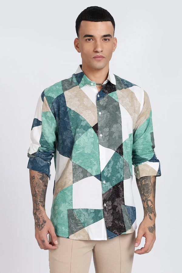 Rama Fone Mix Print Shirts for Men