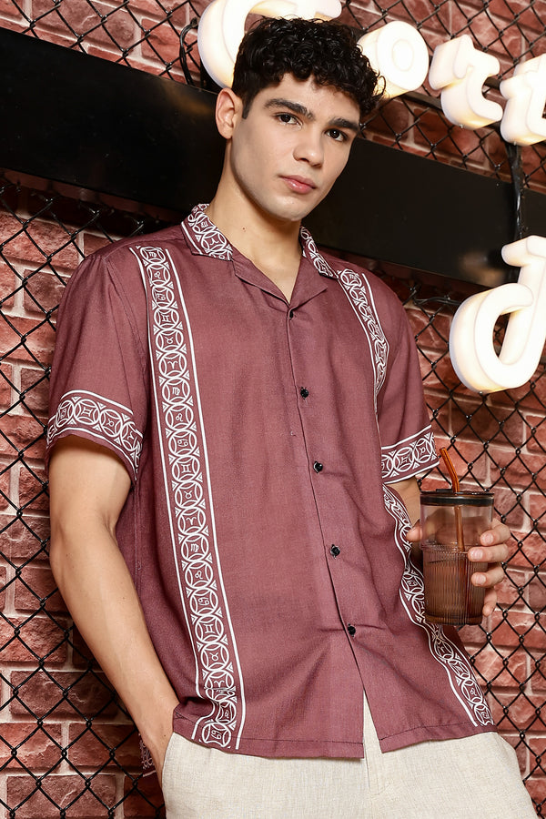 Sparrow Marrun With White Patta Print Shirts