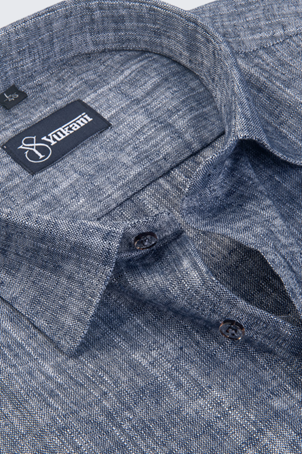 Linen Royal Blue Shirts for Men