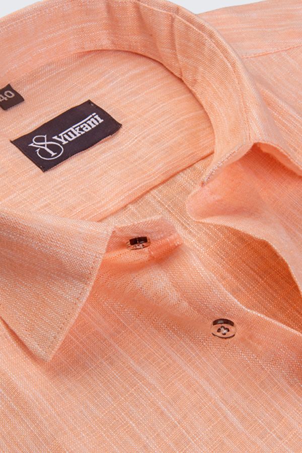 Light Orange with White Shade Shirts for Men