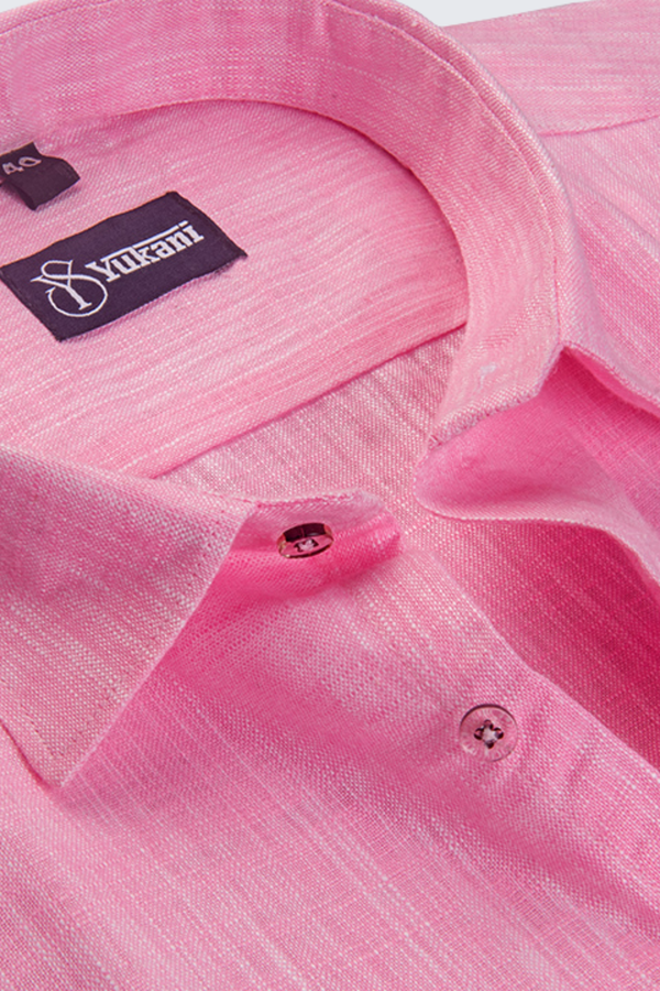 Linen Pink with White Shade Shirts for Men