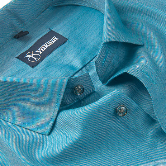 Blue colour solid pure cotton shirts