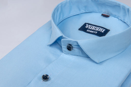 Sky colour cotton shirts