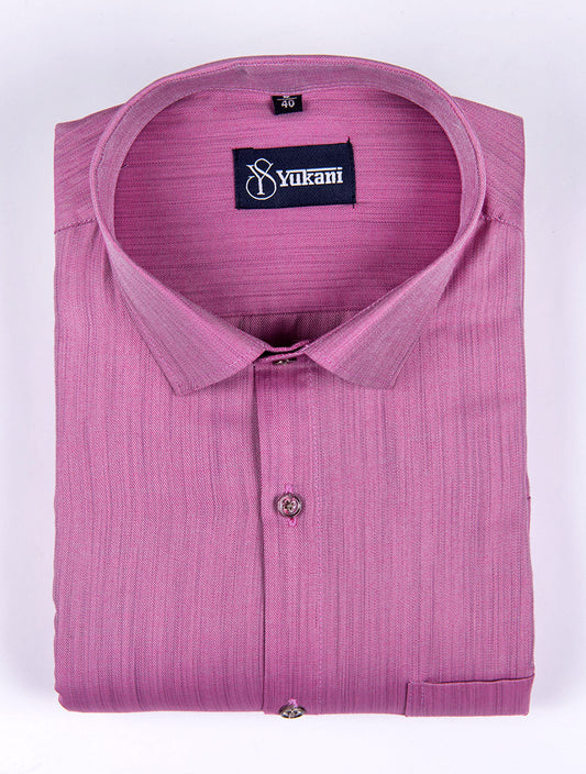 Dark purple solid pure cotton shirts