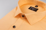 Dugs Light Orange Dobby Cotton Shirt