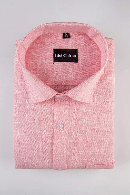 Pink Colour white Thred Linen Shirts