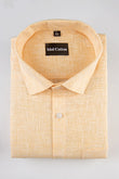 Light Orange Colour white Thred Linen Shirts