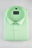 Pista Green with White Thred Linen Shirts