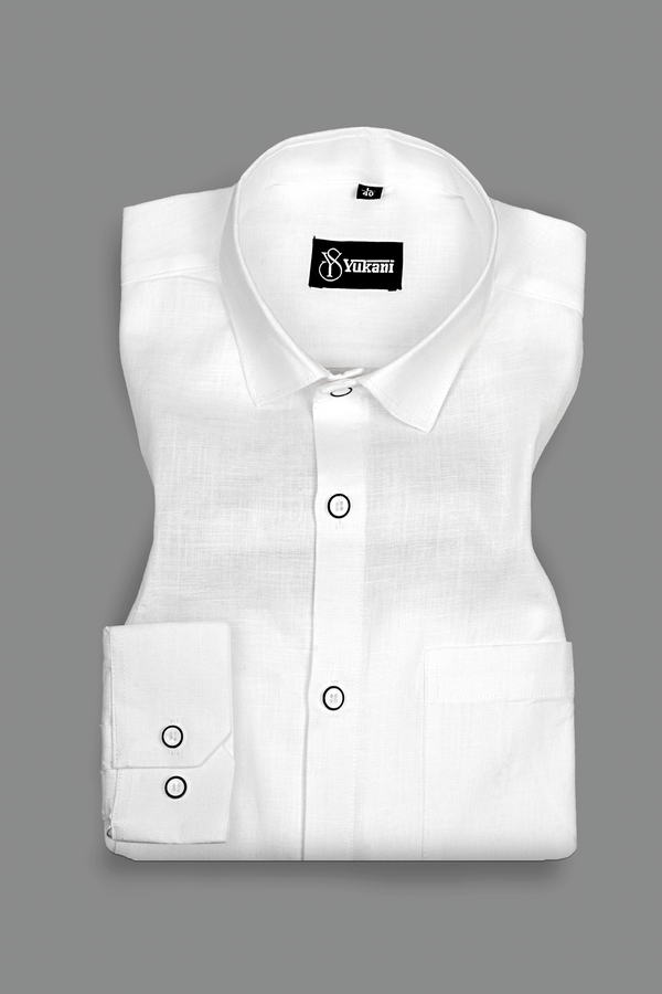 Linen Cotton White Shirts for Men