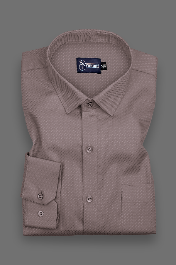 Cluster Light Peach Colour Cotton Shirts For Men
